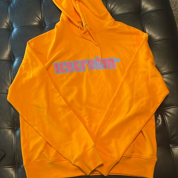 Mens ICECREAM orange/yellow Hoodie size XL - Picture 1 of 3
